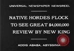Image of Haile Selassie I coronation parade Addis Ababa Abyssinia, 1930, second 4 stock footage video 65675068056