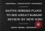 Image of Haile Selassie I coronation parade Addis Ababa Abyssinia, 1930, second 7 stock footage video 65675068056