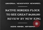 Image of Haile Selassie I coronation parade Addis Ababa Abyssinia, 1930, second 8 stock footage video 65675068056