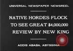 Image of Haile Selassie I coronation parade Addis Ababa Abyssinia, 1930, second 9 stock footage video 65675068056