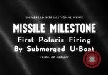Standbild Polaris Rakete Cape Canaveral Florida USA, 1960, aus Sekunde 4 historischem Filmmaterial Videoclip 65675068119