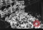 Image of Running of the Bulls Pamplona Spain, 1960, second 7 stock footage video 65675068125