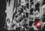 Image of Running of the Bulls Pamplona Spain, 1960, second 11 stock footage video 65675068125