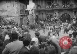 Image of Running of the Bulls Pamplona Spain, 1960, second 13 stock footage video 65675068125