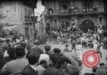 Image of Running of the Bulls Pamplona Spain, 1960, second 14 stock footage video 65675068125