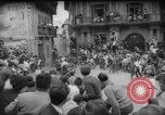 Image of Running of the Bulls Pamplona Spain, 1960, second 15 stock footage video 65675068125