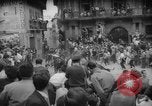 Image of Running of the Bulls Pamplona Spain, 1960, second 16 stock footage video 65675068125