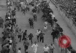 Image of Running of the Bulls Pamplona Spain, 1960, second 22 stock footage video 65675068125