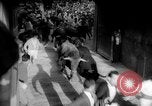 Image of Running of the Bulls Pamplona Spain, 1960, second 32 stock footage video 65675068125