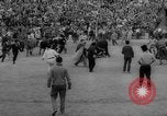 Image of Running of the Bulls Pamplona Spain, 1960, second 42 stock footage video 65675068125