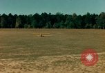 Image of Tuskagee pilot trainees practice taxiing in Piper cub airplanes Alabama United States USA, 1941, second 31 stock footage video 65675068170