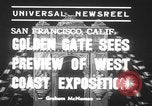 Standbild Golden Gate International Exposition San Francisco Bay California USA, 1939, aus Sekunde 3 historischem Filmmaterial Videoclip 65675068183