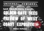 Standbild Golden Gate International Exposition San Francisco Bay California USA, 1939, aus Sekunde 7 historischem Filmmaterial Videoclip 65675068183