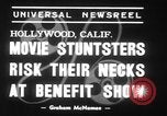 Standbild Stuntmen Hollywood Los Angeles California USA, 1939, aus Sekunde 5 historischem Filmmaterial Videoclip 65675068186