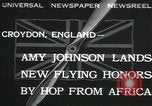 Immagine di Aviator Amy Johnson Croydon London Inghilterra England Regno Unito, 1932, secondo 1 filmato di repertorio 65675068201