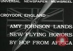 Immagine di Aviator Amy Johnson Croydon London Inghilterra England Regno Unito, 1932, secondo 6 filmato di repertorio 65675068201