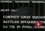 Image match de football Joliet Illinois USA, 1932, de la seconde 7 séquences d'archives historiques vidéo 65675068203