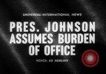Immagine di Lyndon B Johnson United States USA, 1963, secondo 3 filmato di repertorio 65675068208