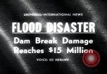 Image inondation Los Angeles California USA, 1963, de la seconde 1 séquences d'archives historiques vidéo 65675068214