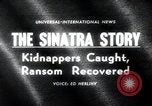 Image Frank Sinatra Jr enlèvements Conogo Park Los Angeles, 1963, de la seconde 3 séquences d'archives historiques vidéo 65675068215