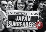 Image of Japanese surrender announced on VJ Day United States USA, 1945, second 49 stock footage video 65675068221
