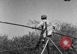 Image of tightrope walking India, 1938, second 23 stock footage video 65675068237