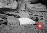 Image of Recruits wrestling at an Indian Army camp India, 1938, second 29 stock footage video 65675068241