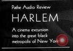 Image of scenes of Seventh Avenue Harlem New York Harlem New York City USA, 1930, second 6 stock footage video 65675068243