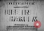 Image Negro life in Harlem 1930 Harlem New York City USA, 1938, de la seconde 3 séquences d'archives historiques vidéo 65675068252