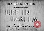 Image Negro life in Harlem 1930 Harlem New York City USA, 1938, de la seconde 6 séquences d'archives historiques vidéo 65675068252