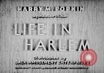 Image Negro life in Harlem 1930 Harlem New York City USA, 1938, de la seconde 9 séquences d'archives historiques vidéo 65675068252