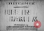 Image Negro life in Harlem 1930 Harlem New York City USA, 1938, de la seconde 11 séquences d'archives historiques vidéo 65675068252