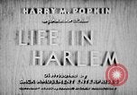 Image Negro life in Harlem 1930 Harlem New York City USA, 1938, de la seconde 12 séquences d'archives historiques vidéo 65675068252