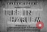 Image Negro life in Harlem 1930 Harlem New York City USA, 1938, de la seconde 13 séquences d'archives historiques vidéo 65675068252