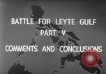 Image Bataille de Leyte Golfe Océan Pacifique, 1944, de la seconde 3 séquences d'archives historiques vidéo 65675068320