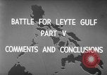 Image Bataille de Leyte Golfe Océan Pacifique, 1944, de la seconde 6 séquences d'archives historiques vidéo 65675068320
