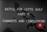 Image Bataille de Leyte Golfe Océan Pacifique, 1944, de la seconde 9 séquences d'archives historiques vidéo 65675068320