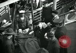 Image of injured World War 1 American soldiers arrive home New York City USA, 1918, second 37 stock footage video 65675068356