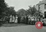 Image of Wounded and injured WWI American soldiers in England presented flowers United Kingdom, 1918, second 22 stock footage video 65675068358