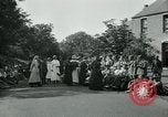 Image of Wounded and injured WWI American soldiers in England presented flowers United Kingdom, 1918, second 30 stock footage video 65675068358