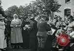 Image of Wounded and injured WWI American soldiers in England presented flowers United Kingdom, 1918, second 35 stock footage video 65675068358