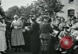 Image of Wounded and injured WWI American soldiers in England presented flowers United Kingdom, 1918, second 36 stock footage video 65675068358