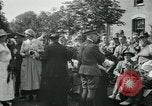 Image of Wounded and injured WWI American soldiers in England presented flowers United Kingdom, 1918, second 37 stock footage video 65675068358