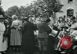 Image of Wounded and injured WWI American soldiers in England presented flowers United Kingdom, 1918, second 38 stock footage video 65675068358