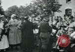 Image of Wounded and injured WWI American soldiers in England presented flowers United Kingdom, 1918, second 42 stock footage video 65675068358