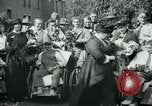 Image of Wounded and injured WWI American soldiers in England presented flowers United Kingdom, 1918, second 53 stock footage video 65675068358