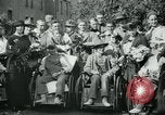 Image of Wounded and injured WWI American soldiers in England presented flowers United Kingdom, 1918, second 56 stock footage video 65675068358