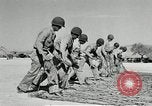 Image of folding a camouflage flat net United States USA, 1942, second 28 stock footage video 65675068405