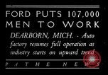 Image of Ford auto factory Dearborn Michigan USA, 1931, second 1 stock footage video 65675068469