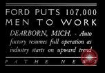 Image of Ford auto factory Dearborn Michigan USA, 1931, second 6 stock footage video 65675068469
